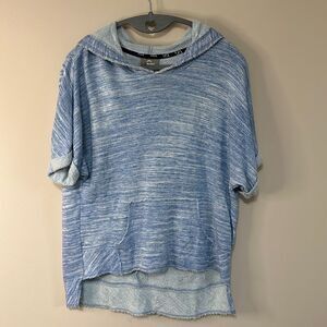 Anthropologie Dolan Left Coast Collection Hooded Terry Material Top